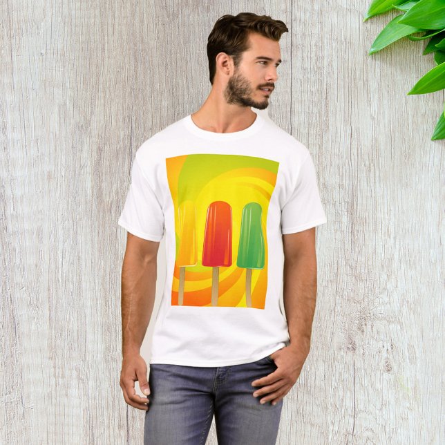 Summer Ice Pops Trio Bright Popsicles T-Shirt (Creator Uploaded)