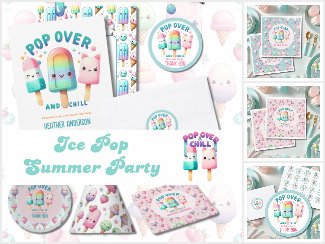 Summer IcePop Chill Party Items