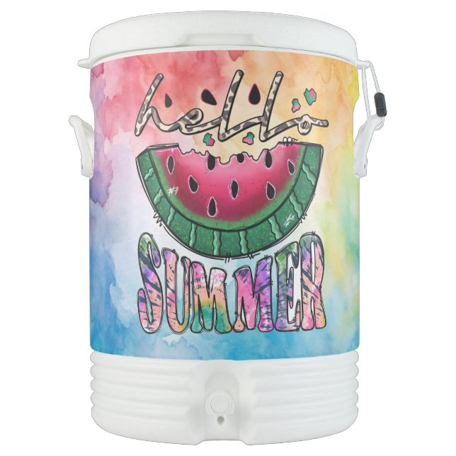 Summer Igloo Half Gallon Beverage Cooler (Front)