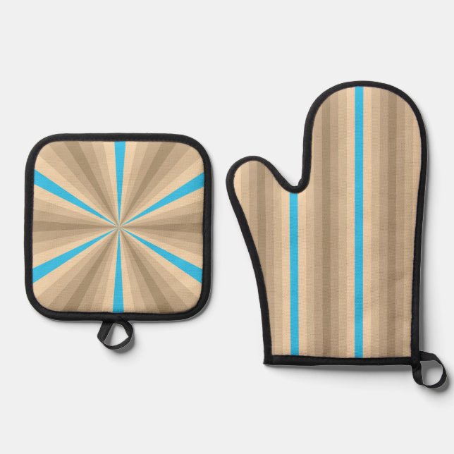 Summer Illusion Oven Mitt & Pot Holder Set (Front)