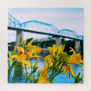 Summer in Chattanooga - Walnut Street Bridge 20x20 Jigsaw Puzzle