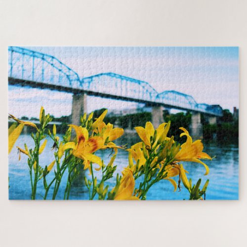 Summer in Chattanooga _ Walnut Street Bridge 20x30 Jigsaw Puzzle