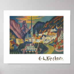Summer in Davos by E.L. Kirchener (1925) Poster