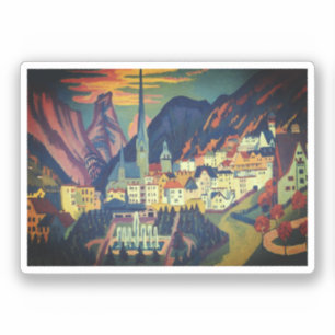 Summer in Davos by E.L. Kirchener (1925) Sticker