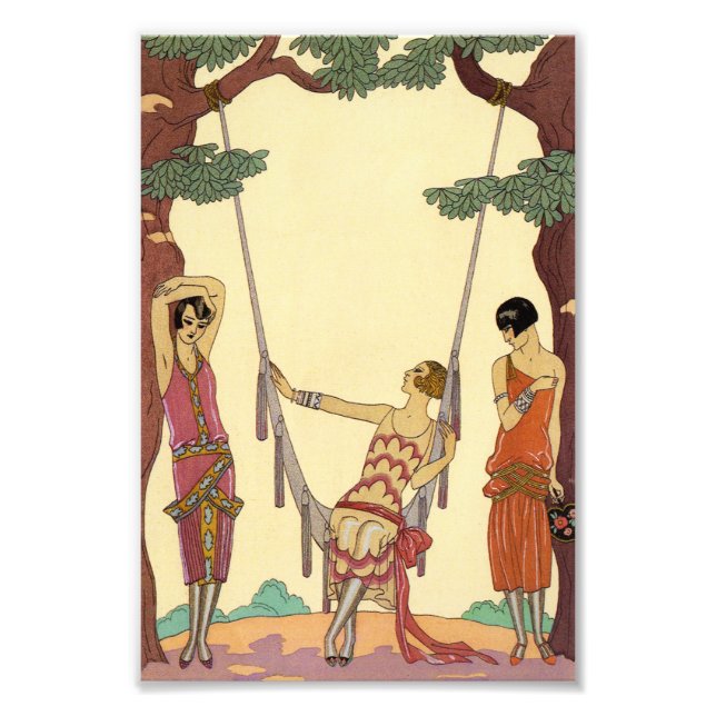 Summer in France Art Deco Photo Print (Front)