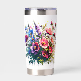 Summer In Full Bloom Floral Insulated Tumbler