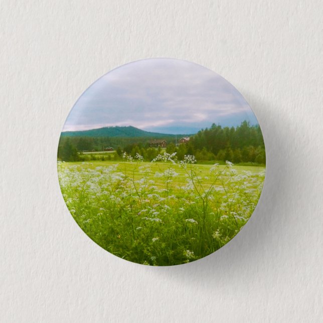 Summer in Hälsingland - Helsingia  Button (Front)