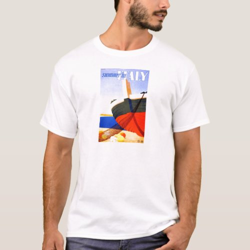 Summer in Italy Vintage Travel T_Shirt