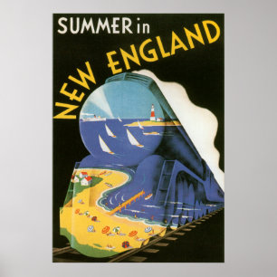 Summer In New England (canvas) Poster