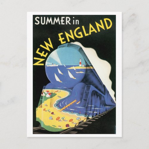 Summer in New England Postcard