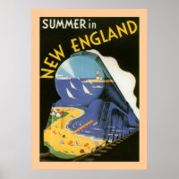 Summer In New England Poster