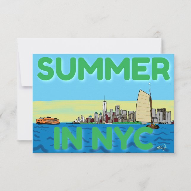 Summer in NYC Thank You Card (Front)