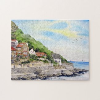 Summer in Runswick Bay North Yorkshire England
