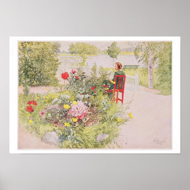 Summer in Sundborn, 1913, from a commercially prin Poster (Front)