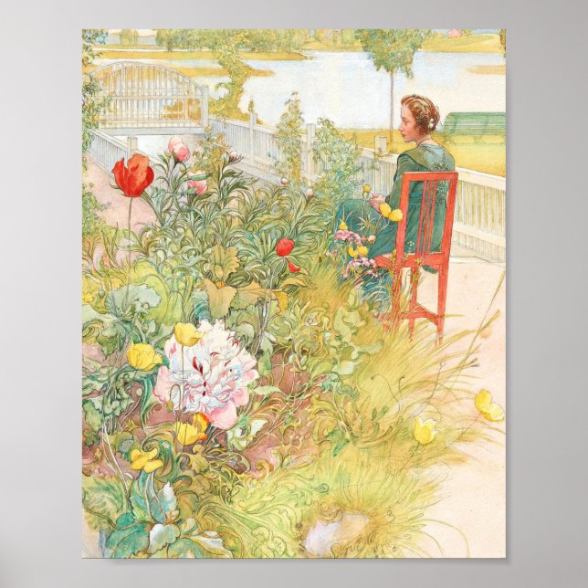 Summer In Sundborn By Carl Larsson Poster (Front)