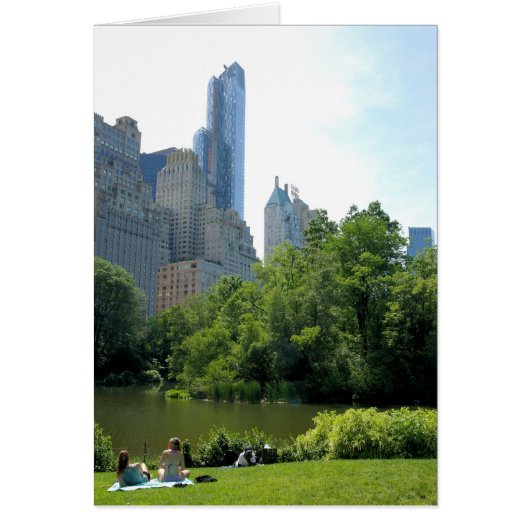 Summer in the City -Central Park NYC -Blank Inside (Front)