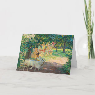 Summer in the Garden   Edward Cucuel Card