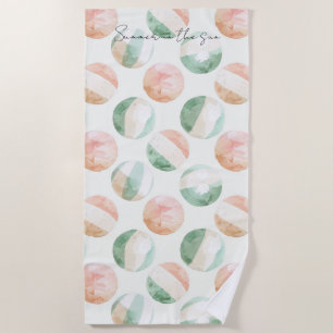 Summer in the Sun Beach Balls Towel