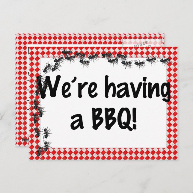 Summer Invitation to a BBQ (Front/Back)