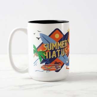 summer is back Two-Tone coffee mug