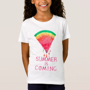 Summer is Coming Watercolor Watermelon T-Shirt
