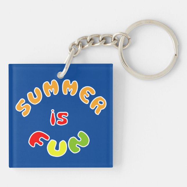 Summer is fun keychain (Back)
