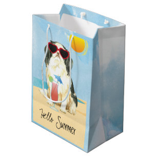 Summer Japanese Chin Medium Gift Bag