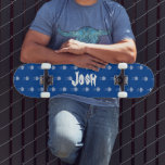Summer Jellyfish Blue Pattern Name Skateboard<br><div class="desc">Skateboard with Jellyfish</div>