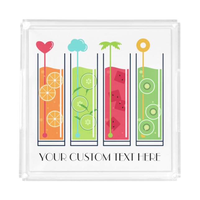 Summer Juices custom text trays (Front)