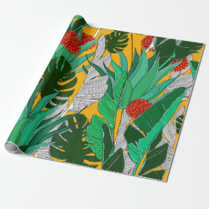 Summer jungle pattern with bright colors. Jungle s Wrapping Paper