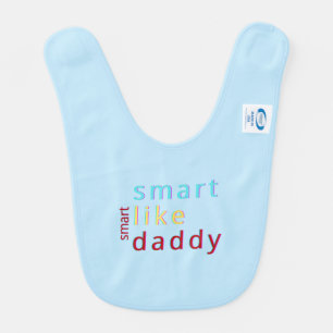 Summer Kids Smart Like Daddy Toddler T-Shirt Baby Bib