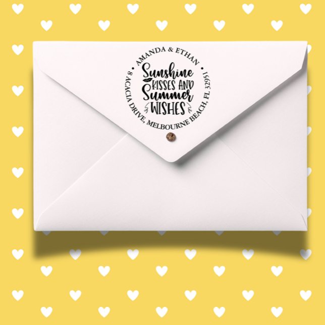 Summer Kisses Self-inking Stamp (Capture the spirit of summer with self-inking stamp)