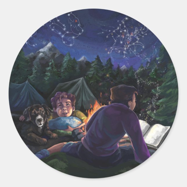 Summer Knights Classic Round Sticker (Front)