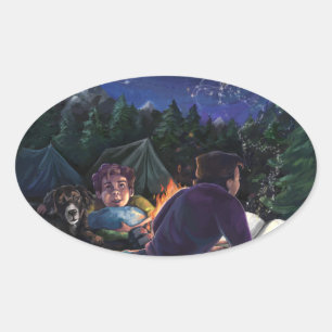 Summer Knights Oval Sticker