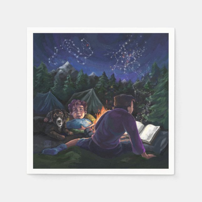 Summer Knights Paper Napkins (Front)