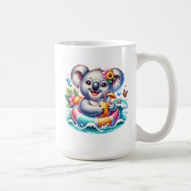 Summer Koala Sublimation Clipart-97702 Coffee Mug (Right)