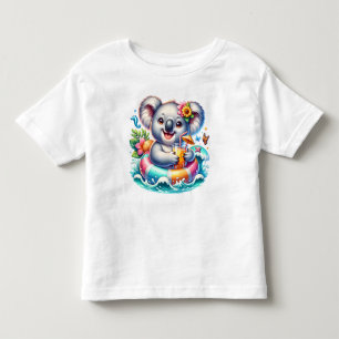 Summer Koala Sublimation Clipart Toddler T-shirt