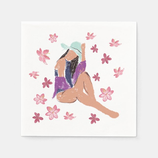 Summer Lady Napkins (Front)