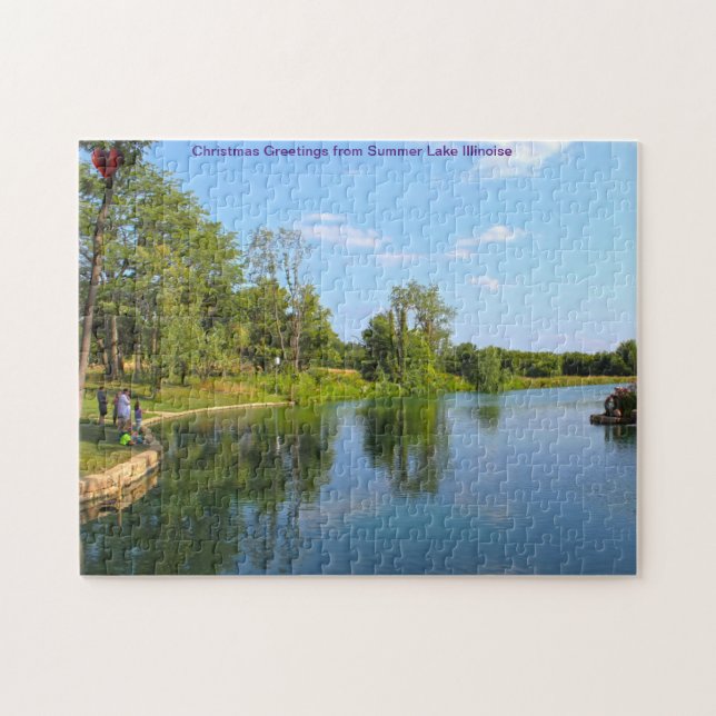 Summer Lake Illinoise Jigsaw Puzzle (Horizontal)