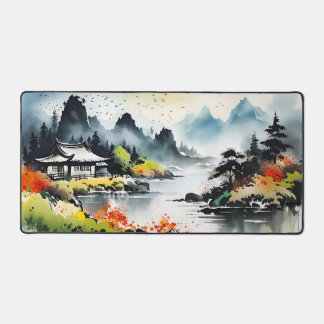 Summer landscape desk mat