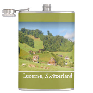 Summer Landscape in Switzerland Flask