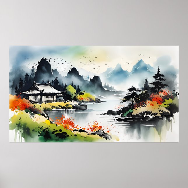 Summer landscape poster (Front)