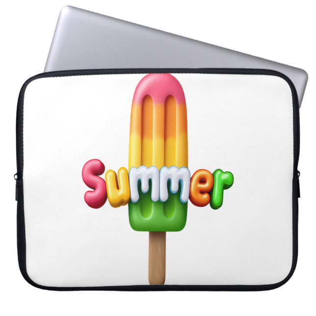 Summer  laptop sleeve (Front)