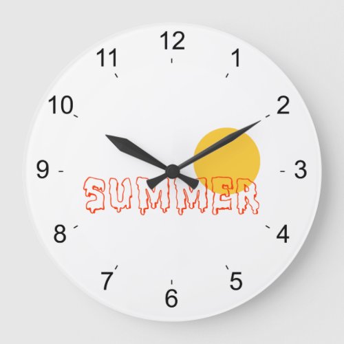 Summer Large Clock