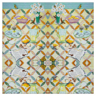 Summer Lavender Lemonade Fabric