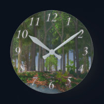 Summer Leaves Clock