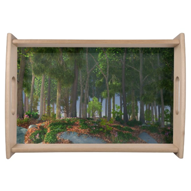 Summer Leaves Serving Tray (Front)