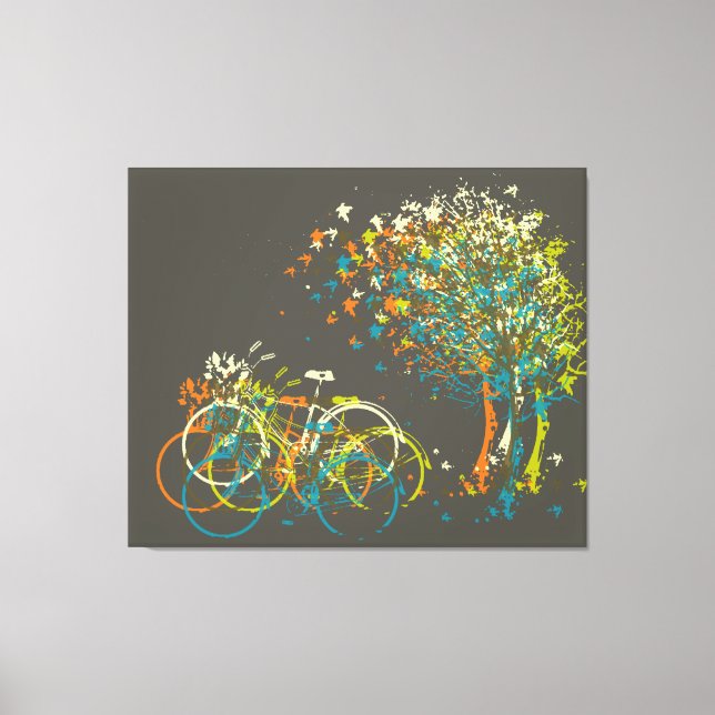 Summer Leaves Trees Canvas Print (Front)