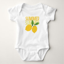 Summer, Lemon, Baby Outfit,