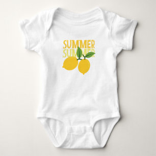 Summer, Lemon, Baby Outfit, Bodysuit